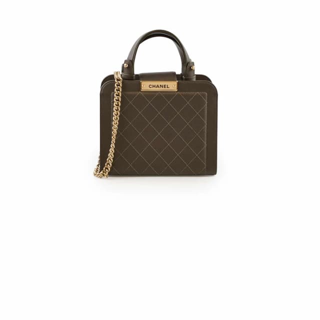Chanel Label Click Shopping Tote Bag in Leather from The Purse Affair, photo 1 of 1
