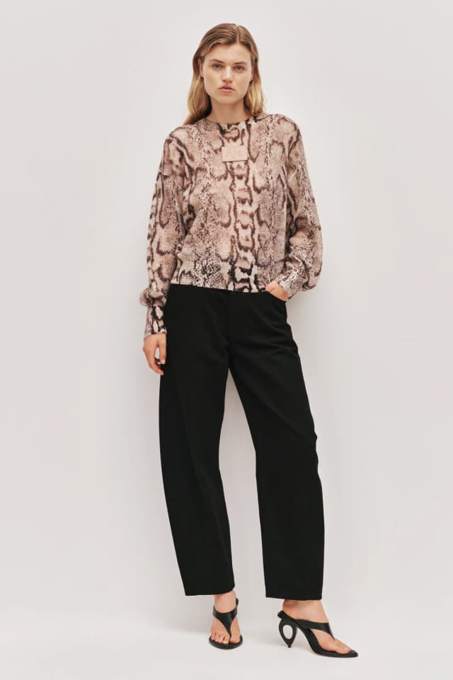AJE Murphie Knit Jumper in SAVANA, image 1 of 1 from Aje