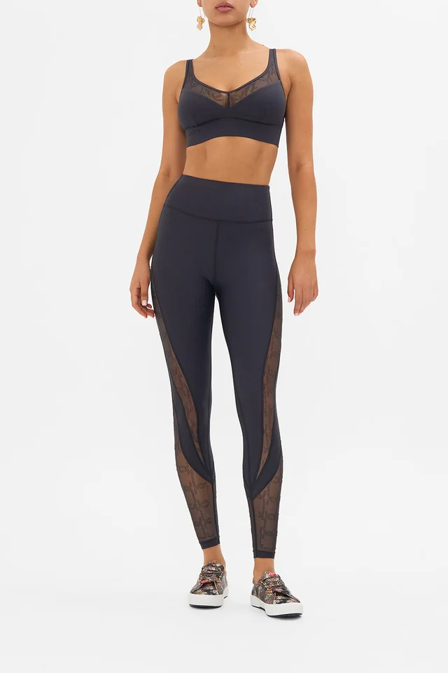 Camilla eBoutique MESH INSERT CROP SOLID BLACK, image 1 of 1 from CAMILLA