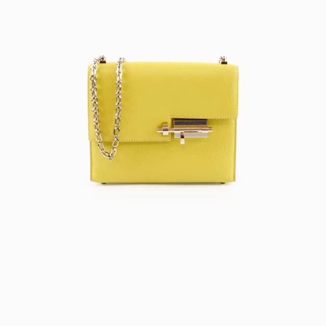 Hermès Verrou Mini Lime C Stamp Chevre in Goatskin from The Purse Affair, photo 1 of 1