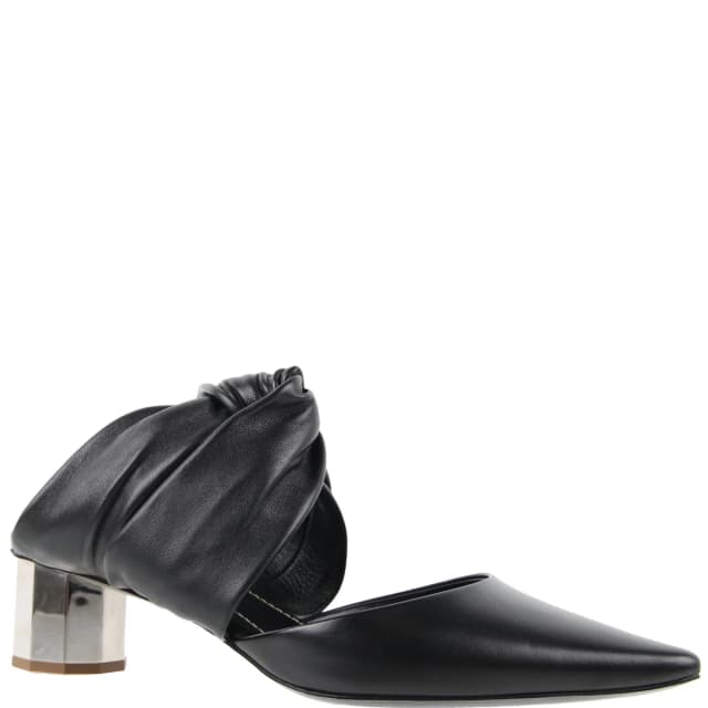 Proenza Schouler Twisted Block Mule 40 Nappa, Black, image 1 of 1 from Cultstatus