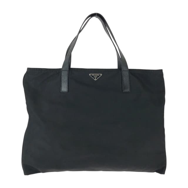 Prada Tessuto Black Silver Nylon Tote in Black Nylon from The Reluxe, photo 1 of 1