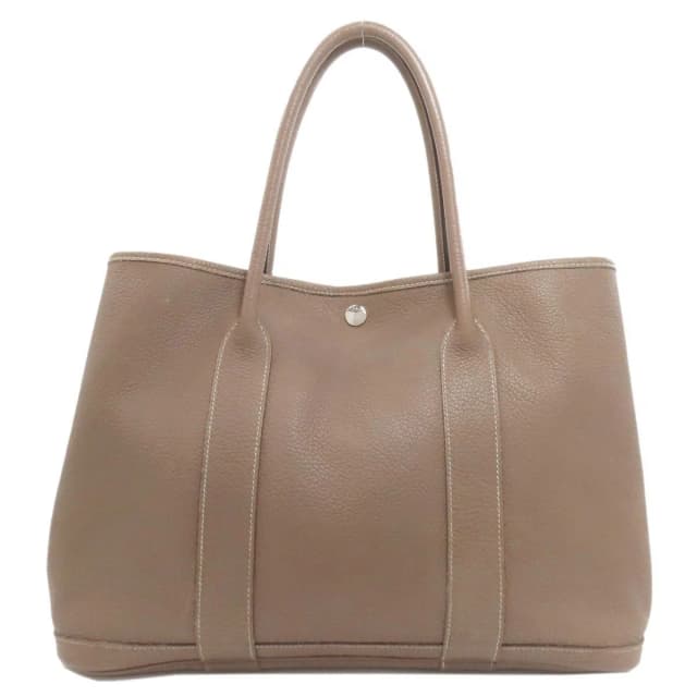 Hermès Garden Party PM Ethope Silver Tote Bag Negonda in Silver from The Reluxe, photo 1 of 1