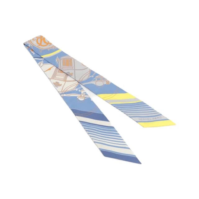 Hermès Ex-Libris Twilly Scarf in Silk from The Reluxe, photo 1 of 1