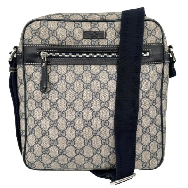 Gucci GG Supreme Canvas Messenger Bag Beige 201448 in Beige Canvas from Dallas Designer Handbags, photo 1 of 1