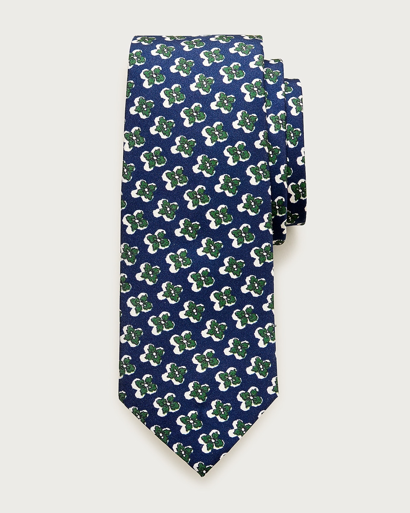 J.Crew Italian silk tie in floral print in VINTAGE NAVY FLORAL, image 1 of 1 from J.Crew (US)
