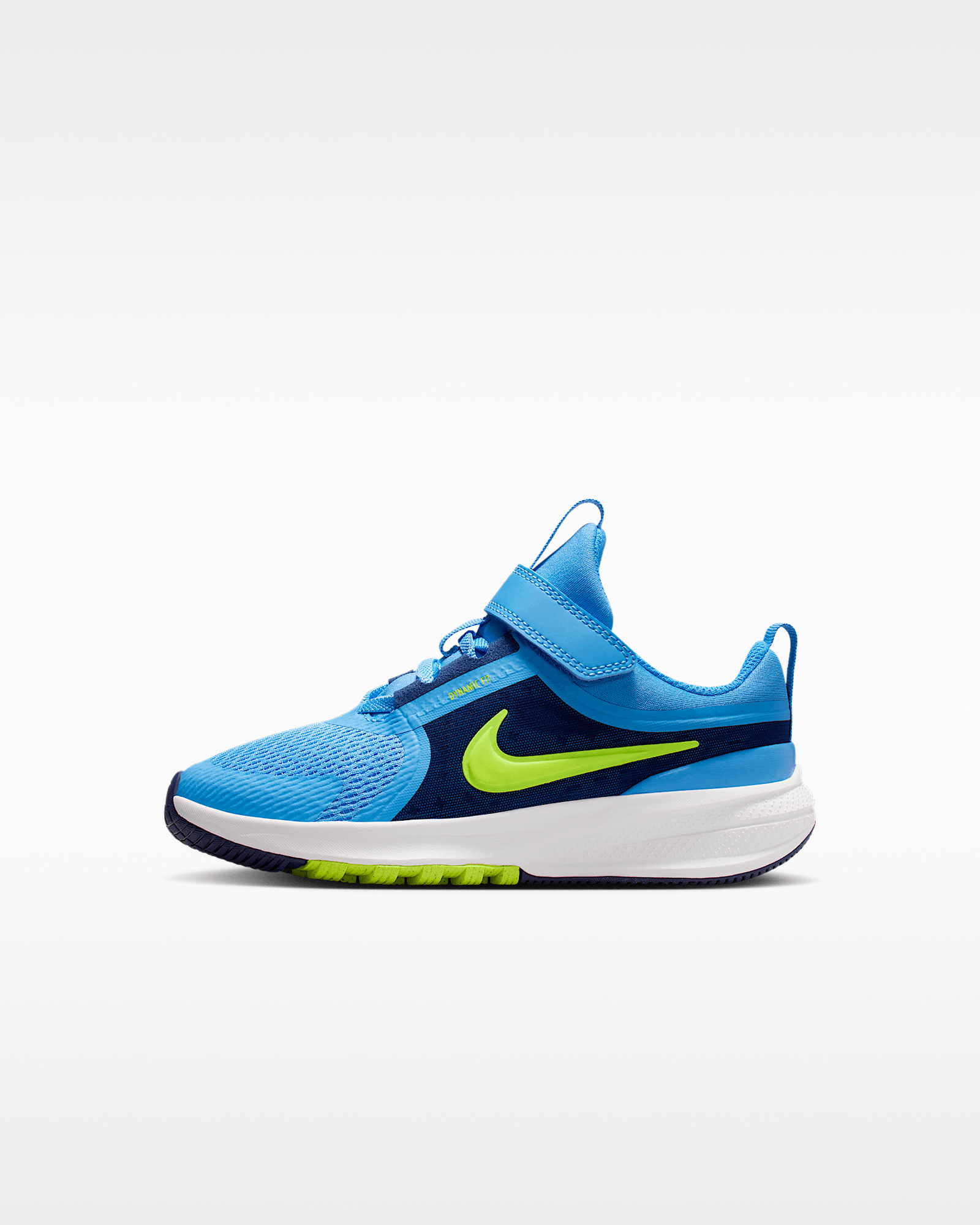 Nike Star Runner 5 in University Blue/Blue Void/Football Grey/Volt, image 1 of 1 from Nike