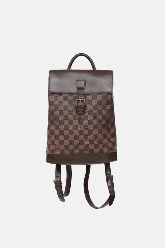 Louis Vuitton 2003 Damier Ebene Soho Backpack in Brown Coated canvas from VSP Consignment, photo 1 of 1