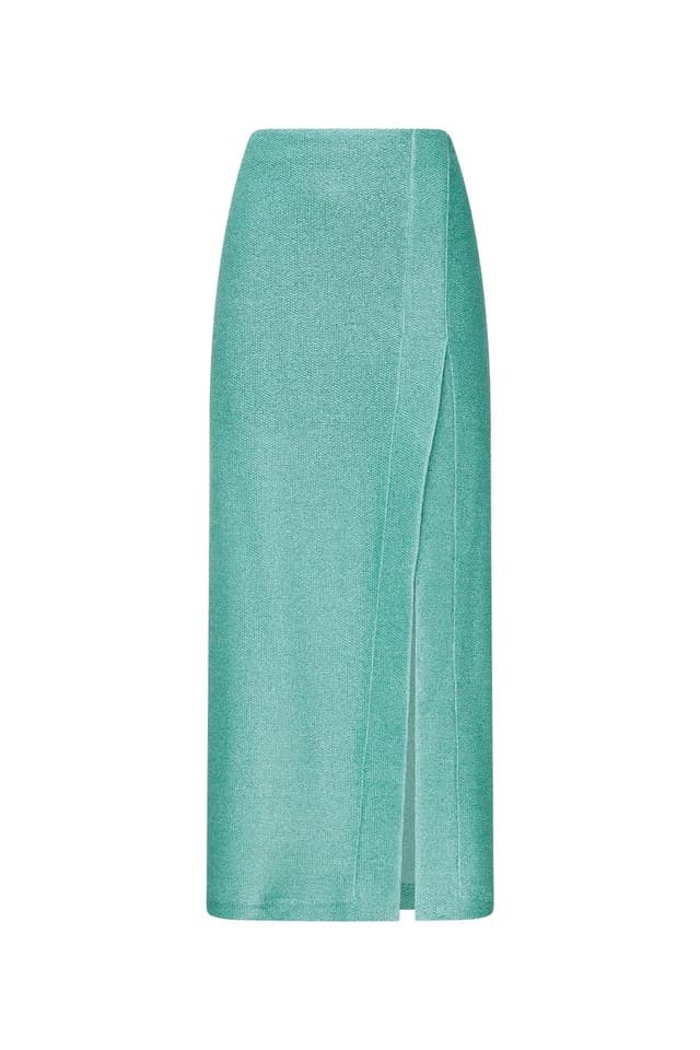 MANNING CARTELL Venetian Holiday Skirt in AQUA, image 1 of 1 from Manning Cartell