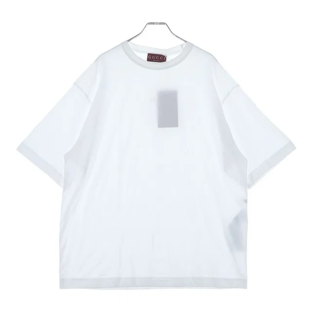 Gucci Embroidery Logo Short Sleeve T-Shirt White in White from The Reluxe, photo 1 of 1