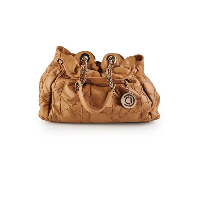 Dior Cannage Le Trente Leather Shoulder Bag Beige in Beige Leather from The Purse Affair, photo 1 of 1