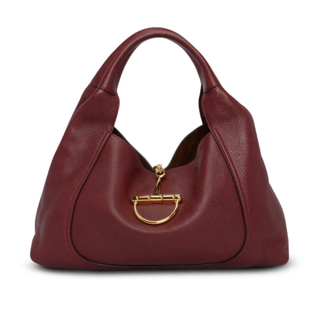 Gucci Grained Calfskin Softbit Maxi Shoulder Bag in Rosso Ancora Caviar leather from Blue Spinach, photo 1 of 1
