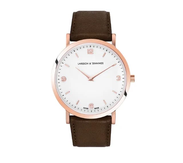 Larsson & Jennings Lugano 38mm, Rose Gold Case, Brown Leather, image 1 of 1 from Cultstatus