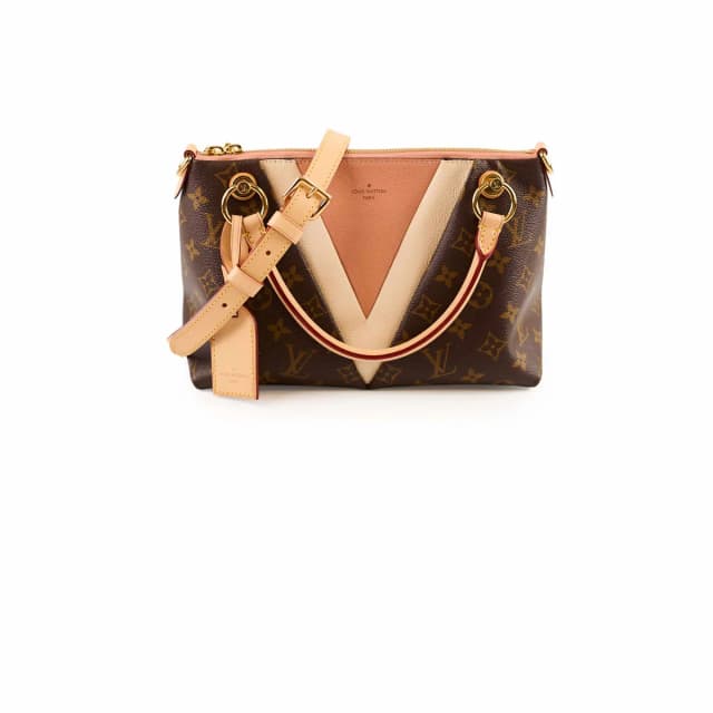 Louis Vuitton V Tote BB Monogram Pink in Pink Canvas from The Purse Affair, photo 1 of 1