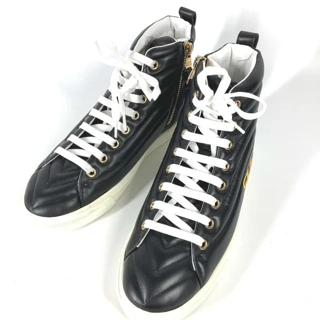 Louis Vuitton Rainbow Stellar Line High-Top Sneakers CL0149 in Black/ Leather from Elady, photo 1 of 1