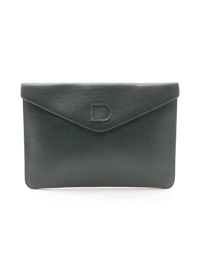 Delvaux Business Clutch Bag Leather #378196d44b in green Leather from Poshmark, photo 1 of 1