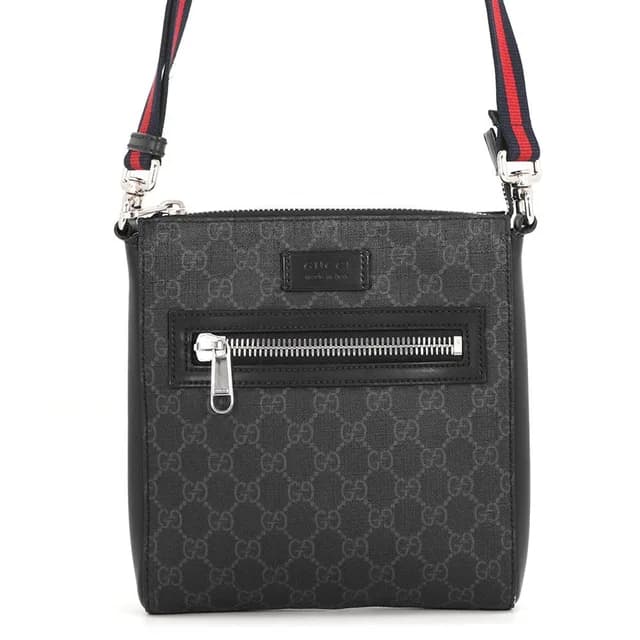 Gucci Shoulder Bag GG Supreme Small Black in Black Leather from The Reluxe, photo 1 of 1