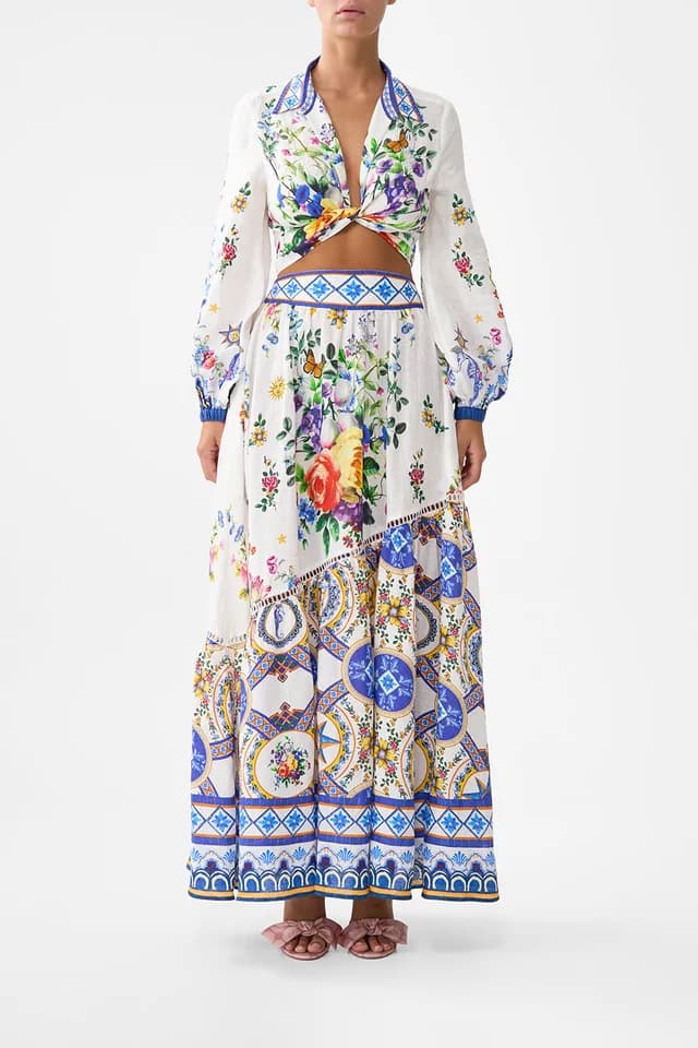 Camilla eBoutique SKIRT WITH SHAPED SEAM TILES DARLS, image 1 of 1 from CAMILLA