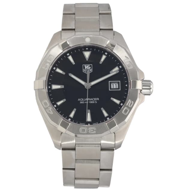 TAG Heuer Aquaracer WAY1110 41mm Stainless Steel Watch from H&T, photo 1 of 1
