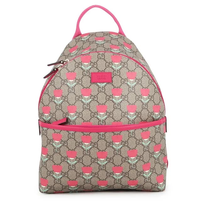 Gucci Backpack GG Supreme Flower Print Children Kids Kim Seungyoung from The Reluxe, photo 1 of 1