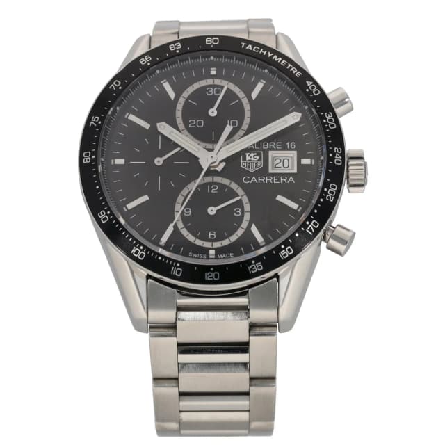 TAG Heuer Carrera CV201AJ-0 41mm Stainless Steel Watch from H&T, photo 1 of 1