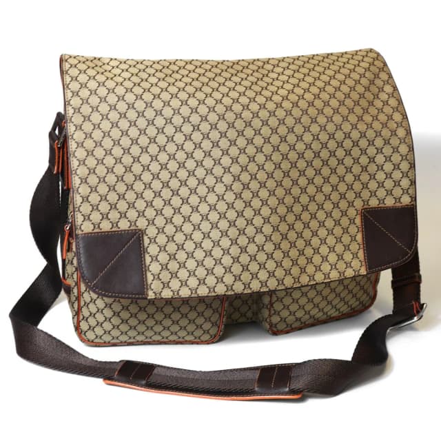 Celine Macadam Messenger Bag Canvas Brown in Brown Canvas from The Reluxe, photo 1 of 1