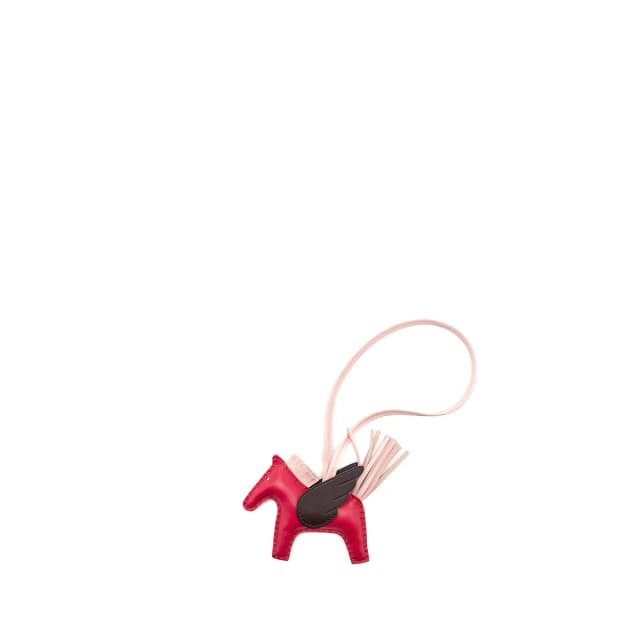 Hermès Rodeo Pegase PM Bag Charm Framboise/Rose Sakura/Rouge Sellier Stamp Z in Red Leather from EMIER, photo 1 of 1