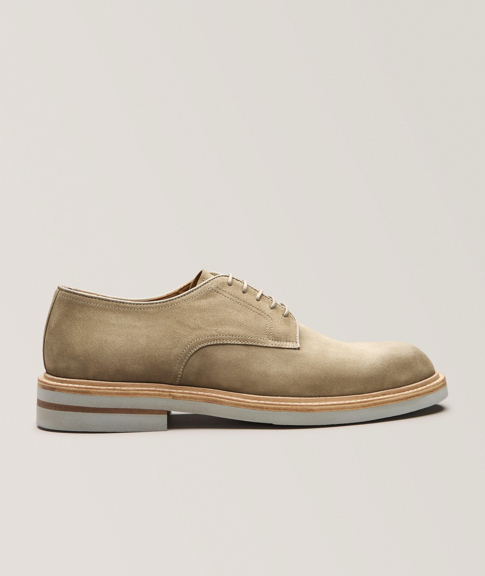 Magnanni Lanai Suede Plain-Toe Derbies in Brown Suede & Nubuck, image 1 of 1 from Harry Rosen