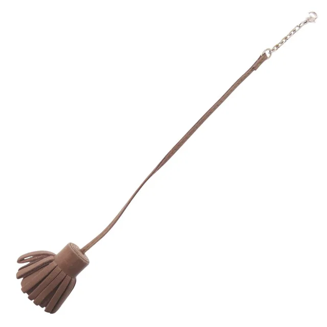 Hermès Carmencita Grand Pom 20 Agno Milo Etoupe Key Holder Brown in Taupe from The Reluxe, photo 1 of 1