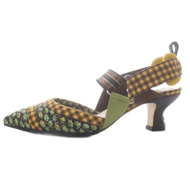 Fendi Fabric Colibri Pointed Toe Slingback Pumps High Heels in Multicolor from The Reluxe, photo 1 of 1