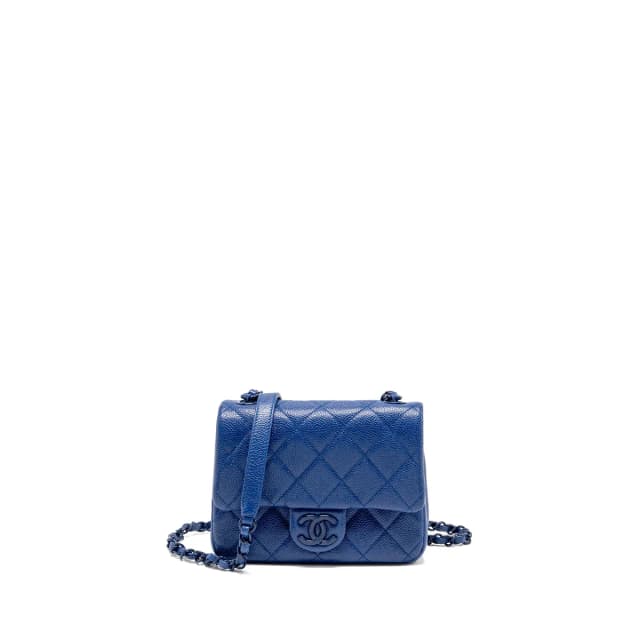 Chanel Incognito Mini Square Flap Bag Caviar Blue in Blue Caviar leather from EMIER, photo 1 of 1