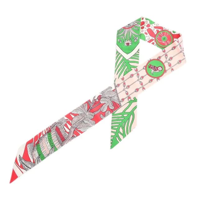 Hermès Scarf Twilly Scarves Pink in Pink Silk from The Reluxe, photo 1 of 1