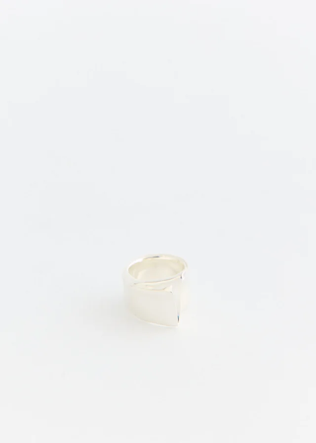 Completedworks Soggy Envelope Ring in Silver Plated, image 1 of 1 from Incu