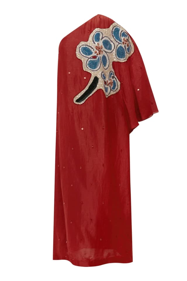 2504 - RESORT 26 SCARLET EMBELLISHED GOWN, image 1 of 1 from Alemais
