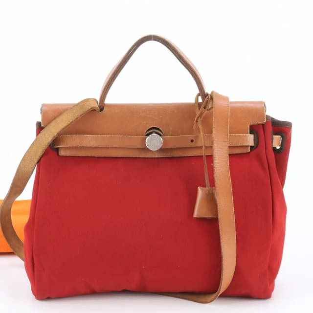 Hermès Herbag PM Leather 2-Way Tote Bag Crossbody in Leather from The Reluxe, photo 1 of 1
