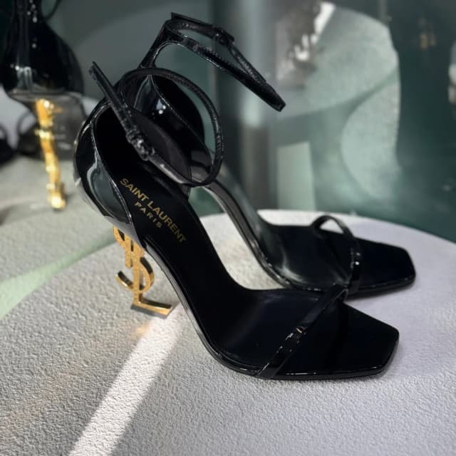 Saint Laurent Opyum Patent Leather Sandals Sz 38 in Patent leather from Revivre, photo 1 of 1