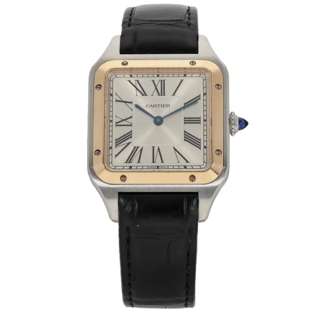 Cartier Santos Dumont W2SA0011 31mm Bi-Colour Watch in Leather from H&T, photo 1 of 1
