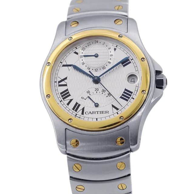 Cartier Santos Rondo Watch Vintage Anniversary Pieces Limited Silver Dial in Silver from The Reluxe, photo 1 of 1