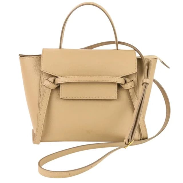 Celine Belt Bag Nano 2-Way Grain Calfskin Beige in Beige Calfskin from The Reluxe, photo 1 of 1