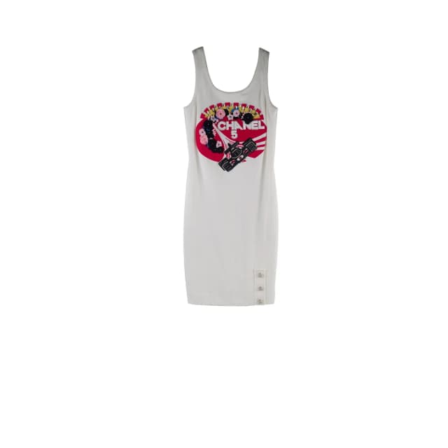 Gucci Chanel 23C Bodycon Cotton Dress White - Size 36 in White from The Purse Affair, photo 1 of 1