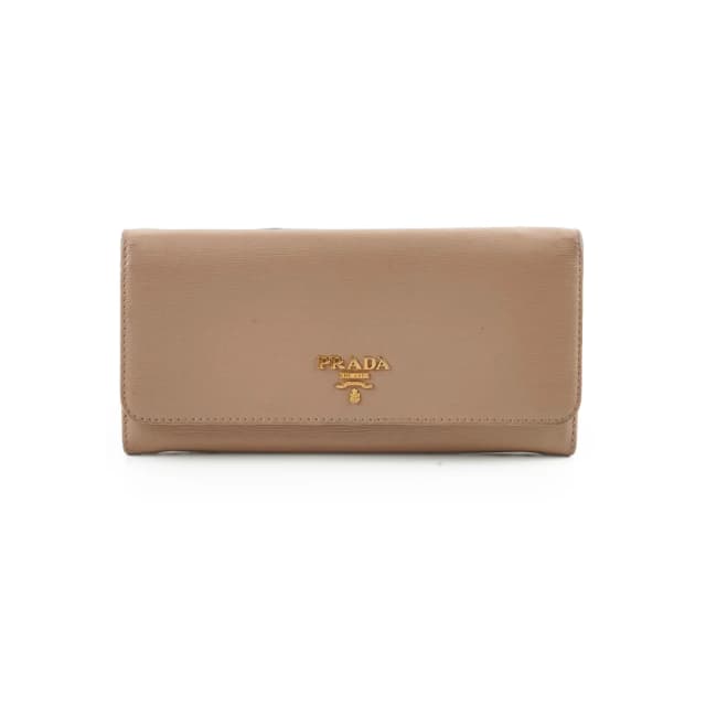 Prada Long Leather Wallet Large Beige in Beige Leather from The Purse Affair, photo 1 of 1