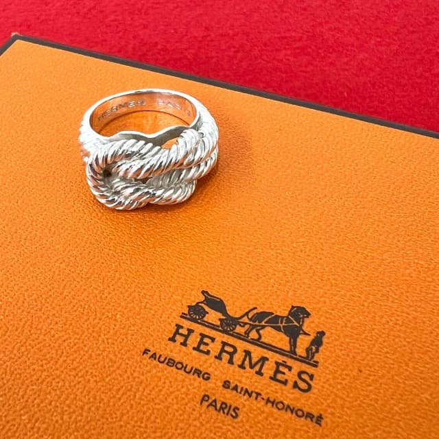 Hermès Vintage Audienne Ring 925 Sterling Silver in Silver from The Reluxe, photo 1 of 1