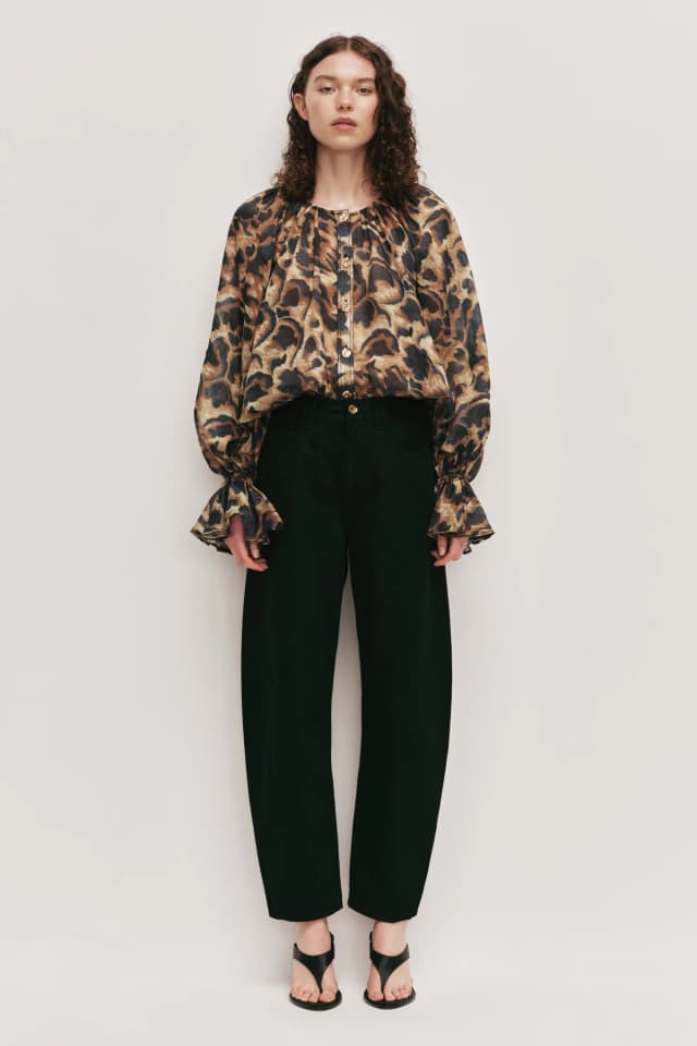 AJE Colette Blouse in OCELOTE, image 1 of 1 from Aje