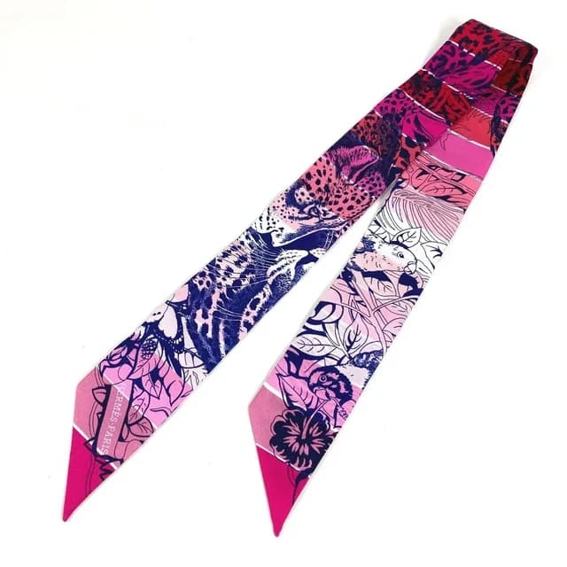 Hermès Scarf Twilly Tiri Silk Multicolor in Multicolor Silk from The Reluxe, photo 1 of 1