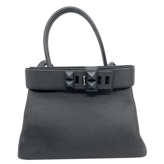 Hermès Medor Clous Togo Swift Leather Crossbody Bag Black in Black Togo leather from Dallas Designer Handbags, photo 1 of 1