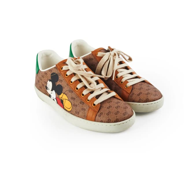 Gucci x Disney Trainers Size 34.5 in Leather from The Purse Affair, photo 1 of 1