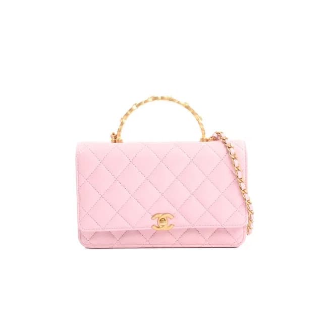 Chanel Chain Wallet Top Handle Shoulder Bag in Lambskin from The Reluxe, photo 1 of 1