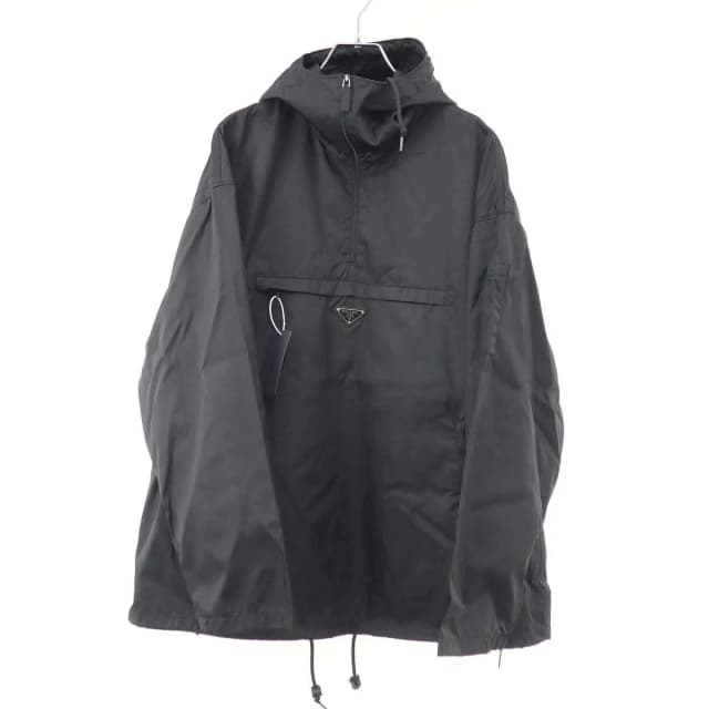 Prada Re-Nylon Anorak Hoodie Black in Black Nylon from The Reluxe, photo 1 of 1