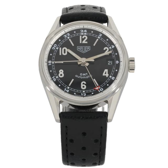 TAG Heuer Carrera GMT WS2113 35.5mm Stainless Steel Watch in Leather from H&T, photo 1 of 1