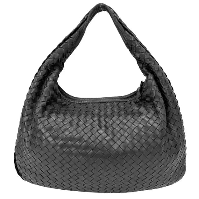 Bottega Veneta Handbag Intrecciato One Leather Black Gold in Black Woven leather from The Reluxe, photo 1 of 1